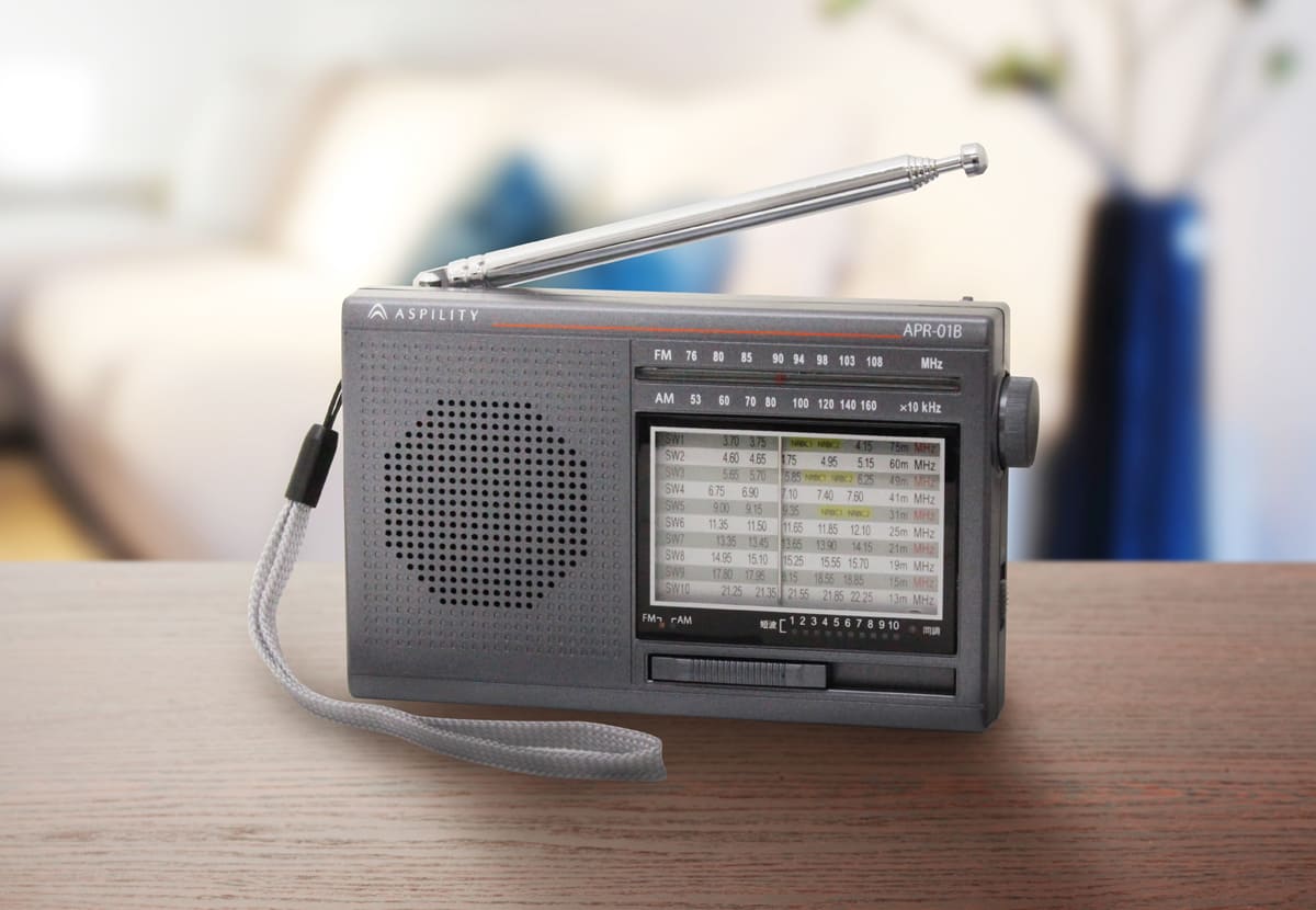 FM/AM/短波対応ラジオ（APR-01B）