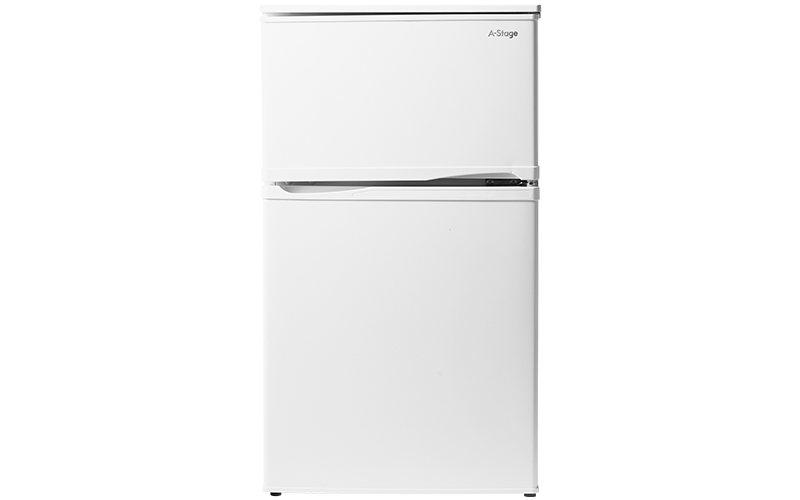 2ドア冷凍/冷蔵庫 90L ホワイト