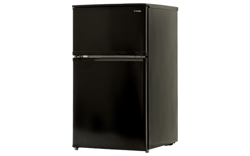 2ドア冷凍/冷蔵庫 90L ブラック