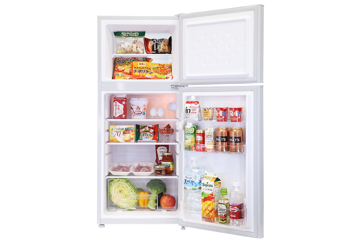 2ドア冷凍/冷蔵庫 118L（RM-118L02SL/RM-118L02BK）