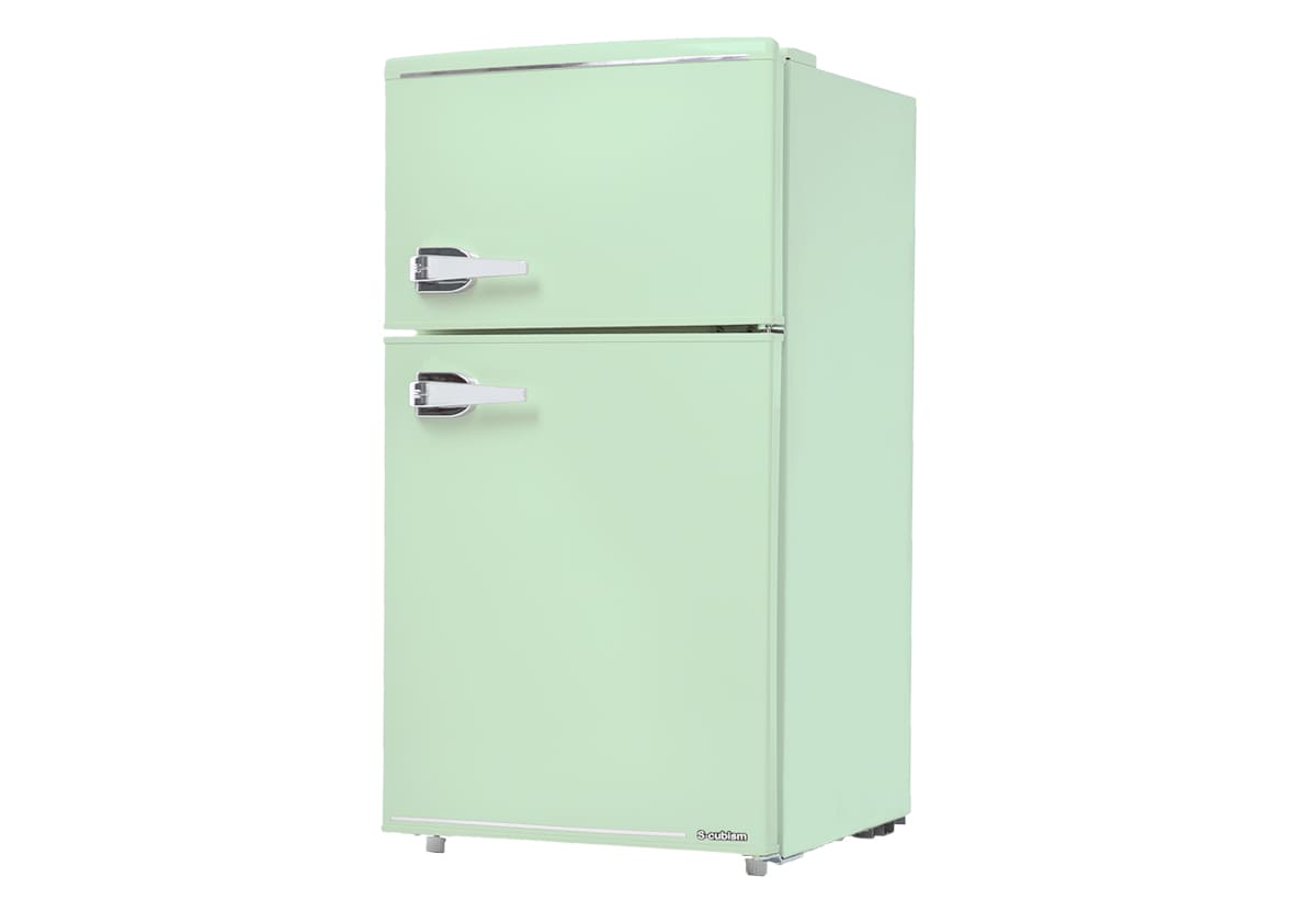 2ドアレトロ冷凍/冷蔵庫 85L（WRD-2090）