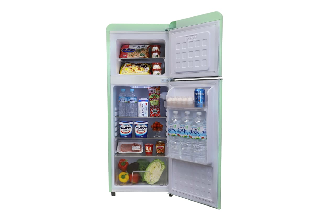 2ドアレトロ冷凍/冷蔵庫 115L（WRE-2115）