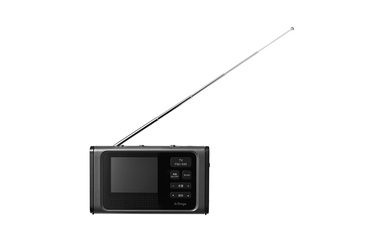 1台2役 3.2インチ液晶ワンセグTV ラジオ (OR-A03BK)｜A-Stage inc.